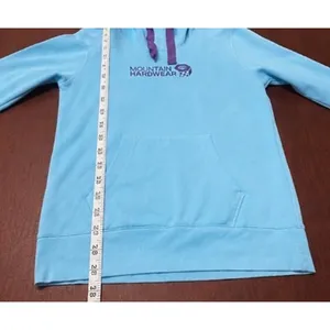 Mountain Hardwear Women’s Fleece Lined Hoodie Blue Purple Logo Med Cozy Gorpcore thumbnail 6