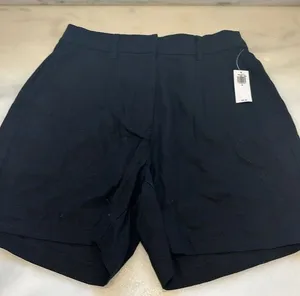 Old Navy Black Linen high Rise Trouser Shorts thumbnail 1
