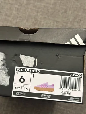 adidas Women's Purple VL Court Bold Sneakers. New size 6 thumbnail 11