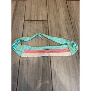 PQ Swim Color Block Bikini Top Divine Shimmer Bandeau Beach Multi Size Small thumbnail 8