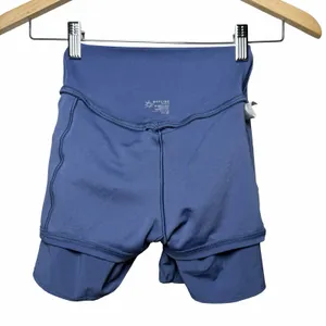 OFFLINE by Aerie Real Me Ruffle Flirty Short Blue Tiered Athletic XS Pickleball thumbnail 8