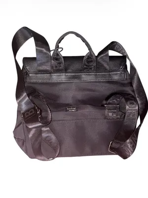 Botkier New York Black Nylon Convertible Backpack / Shoulder Bag NWT thumbnail 2