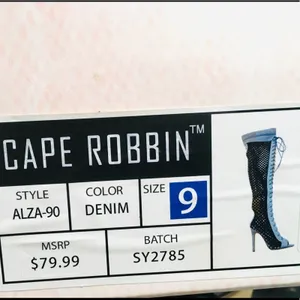 Cape Robbin Alza-90 Thigh High Peep Toe Boots thumbnail 13