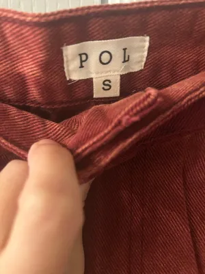 POL End Zone Vintage Wash Joggers In Brick Size Small thumbnail 6