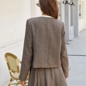 Rihoas Brown Button Pockets Jacket thumbnail 3