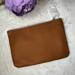 NEW Ipsy Striped Tan Cosmetic Bag thumbnail 2