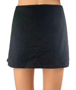 Princess Polly Women's Black High Waisted Back Zip Slit Mini A Line Skirt Size 8 thumbnail 1