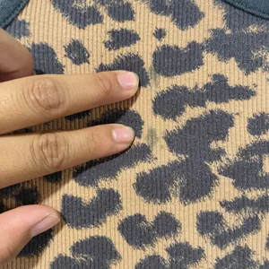 Aerie Leopard Print Ribbed Tank Top Size Medium Y2K Animal Print Fitted thumbnail 7