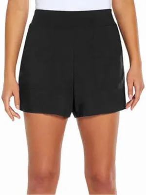 Wildfox Black Relaxed Fit Lightweight Casual‎ Shorts with Front Pockets Black thumbnail 8