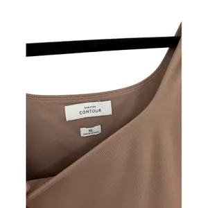 Aritzia Babaton Contour Squareneck Bodycon Romper Deep Taupe Brown Size XS thumbnail 6