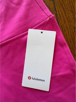 Lululemon Align High Rise 21” Sonic Pink, Double Lined Size 8 NWT thumbnail 5