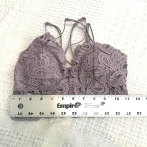 Victoria's Secret PINK small lace criss cross back bralette crop top BC3 3240 thumbnail 2