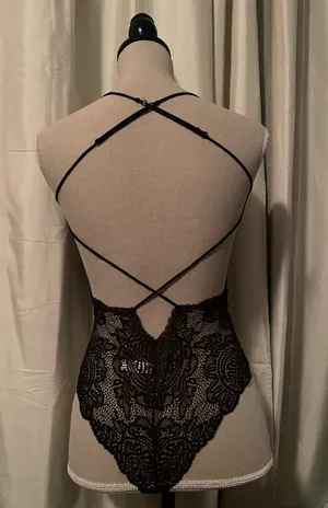 Black Lace Teddy Victoria's Secret thumbnail 4