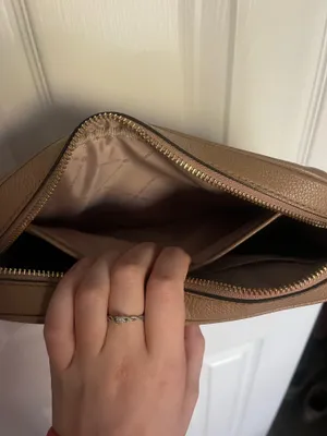 Michael Kors Purse Crossbody Brown Leather thumbnail 4