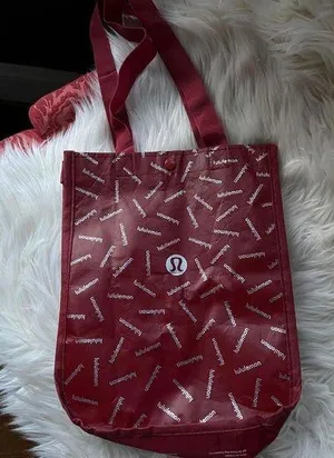 Lululemon Reusable Tote Bag - Burgundy thumbnail 1