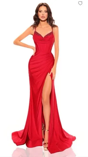 Amarra Red Prom Dress Size 0‎ thumbnail 1
