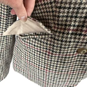 Charter Club long sleeve collared button down fully lined houndstooth blazer 4 thumbnail 7