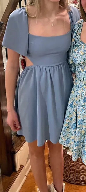 Altard State Open Back Blue Dress thumbnail 1