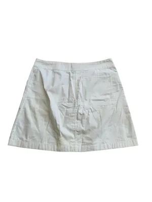 THEORY Women’s White Cotton Blend Skirt Size 8 thumbnail 3