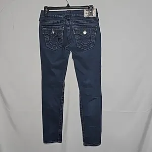 True Religion Julie skinny low rise jeans blue size 25 thumbnail 2