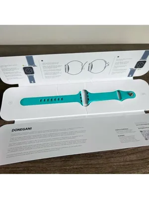 Donegani 45mm Lake Blue Apple Series 8 Comp. Sport Band Watch Band thumbnail 5