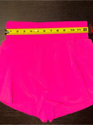 Women’s High-Waist Hot Pink Athletic Shorts With pockets! thumbnail 3