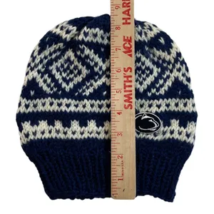 Penn State Nittany Lions Beanie Knit Hat Cap Retro Handmade PSU Old School Football thumbnail 3
