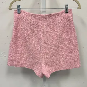 Zara Pink Textured‎ Tweed Women's 2 Piece Set Skort Cropped Top Med 2647/651/620 thumbnail 6