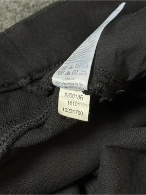 Spanx Jean-ish Ankle Leggings Tummy Shaping Soft Knit 20018R Black Sz Women's L thumbnail 9