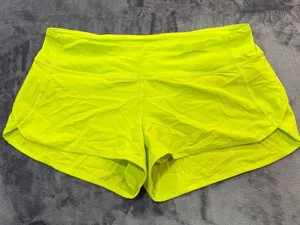 Lululemon Speed Up Low-Rise Lined Shorts Womens Neon Yellow W7AEVS 8 thumbnail 1