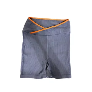 Free People Movement free throw denim grey‎ ribbed yoga shorts Size XS thumbnail 2