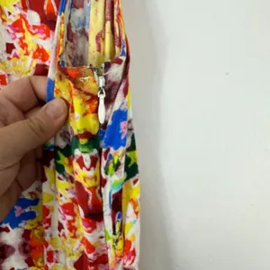 Lord & Taylor Woman 1X Multicolor Abstract Print Maxi Dress Boho Resort Vacation thumbnail 6