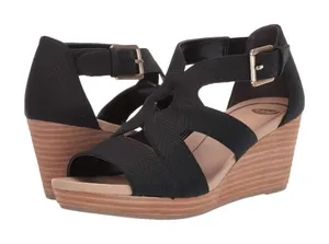 Dr Scholls Bailey Wedge Sandals in Black Size‎ 8.5 B39 thumbnail 1