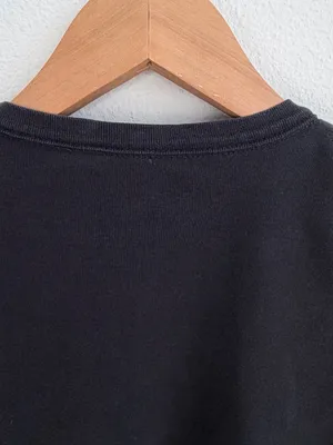 Brandy Melville J.Galt Super Moto Graphic Baby Tee Black Cropped Top One Size thumbnail 8