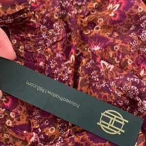 House of Harlow 1960 Berry V-neck Paisley Printed Casual Dress NWT 2 thumbnail 5