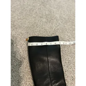 Kate Spade New York Black Leather‎ Knee High Boots Block Heel Zip Back thumbnail 12