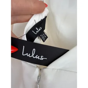 Lulus Completely Regal White Rhinestone Column Dress Embellished Extra Small thumbnail 9
