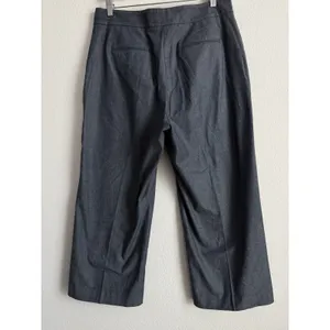 Ann Taylor Chambray Wide Leg Crop Pants Women's Size 10 Business Casual Travel‎ thumbnail 2