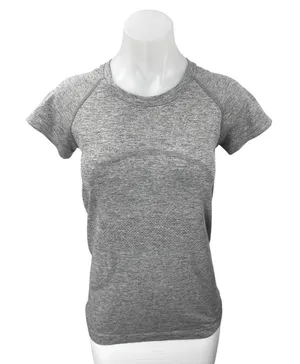 Lululemon Swifly Tech Gray Short Sleeve Crew Neck Activewear Tee T-Shirt Top OS thumbnail 1
