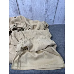 American Eagle Women Linen Blend Paperbag Wide Leg Lined Belted Pants Women S thumbnail 4