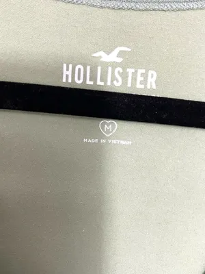 Hollister Sage Green Faux-Wrap Short Sleeve Crop Top thumbnail 6