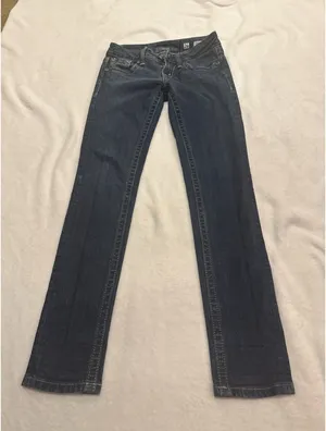 MISS ME Denim Women's JS5151SR SKINNY Low Rise Skinny Blue Jeans Size 26 thumbnail 1