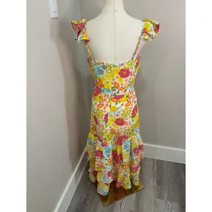 Baltic Born Dani Ruffle Tiered Midi Dress | Multi Floral Size M thumbnail 4