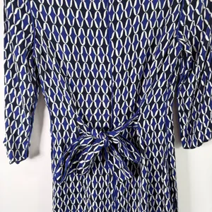 Boden Kelly Shift Dress Blue Geometric Career Office‎ Preppy Womens UK 8 US 4 thumbnail 5