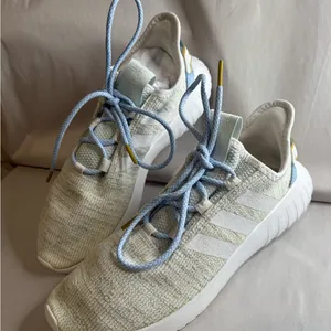 Adidas Gray Sneakers with Light Blue Accents thumbnail 2