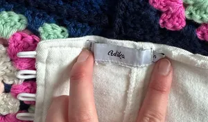 Adika White Denim Corset Top thumbnail 5
