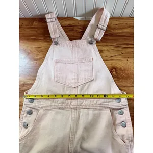 Levi's Hendrix Denim Skirtall Dusty Pink Overall Midi Dress XS thumbnail 8