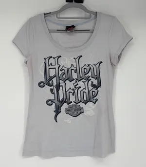 Harley Davidson Womens Graphic T-Shirt Gray Harley Pride‎ Barnett El Paso Large thumbnail 1
