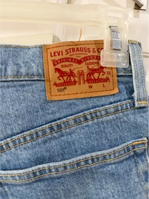 Levi's 501 Light Blue Denim High Waist Cutoff Shorts thumbnail 5