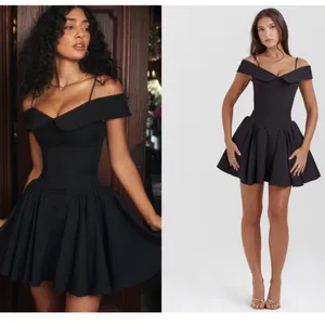 House of CB‎ 'Elida' black off shoulder mini dress NWOT size XS thumbnail 14